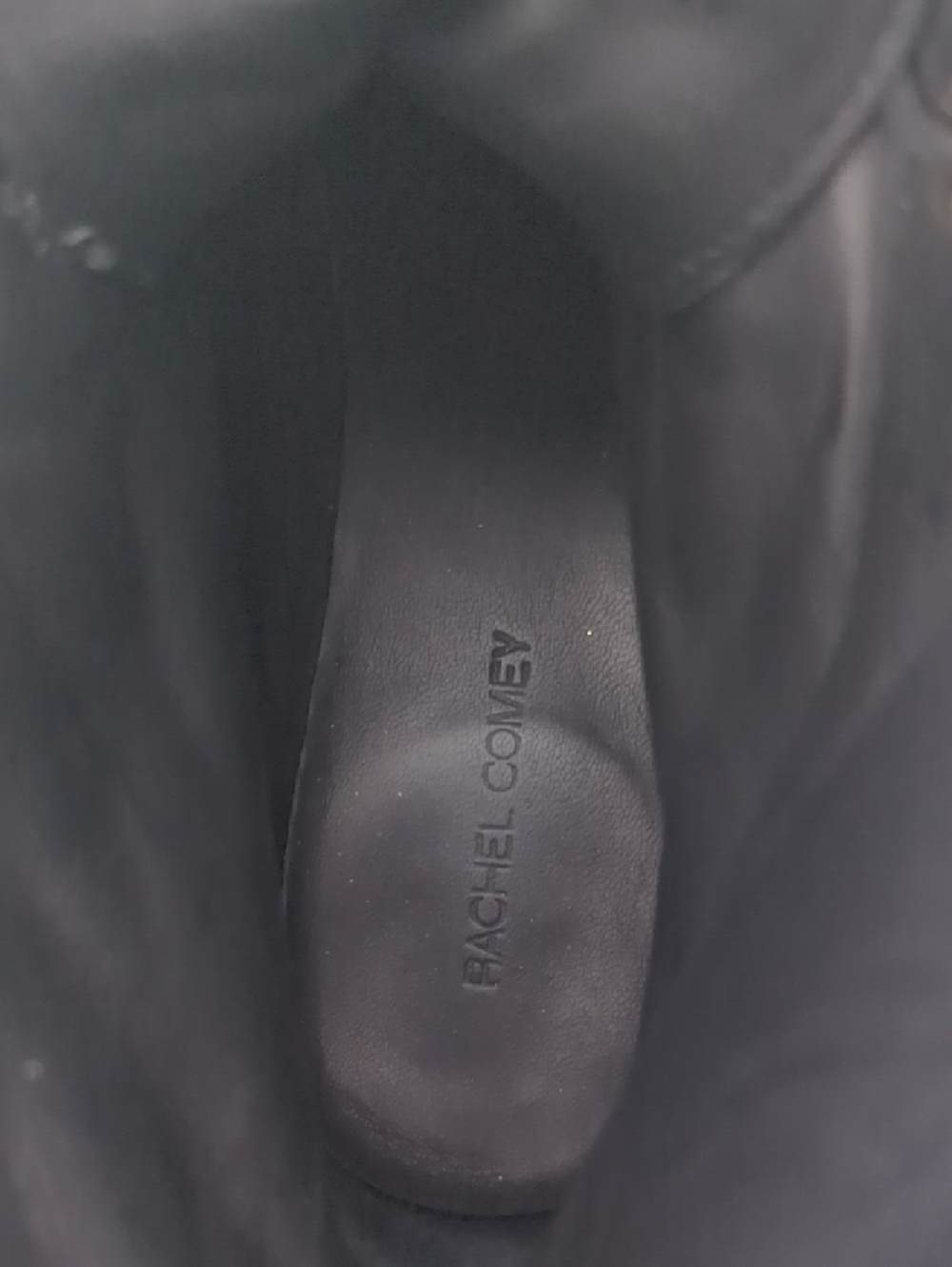 Rachel Comey Dame Black Leather Lace-Up Ankle Boots with Buckle - Picture 7 of 8